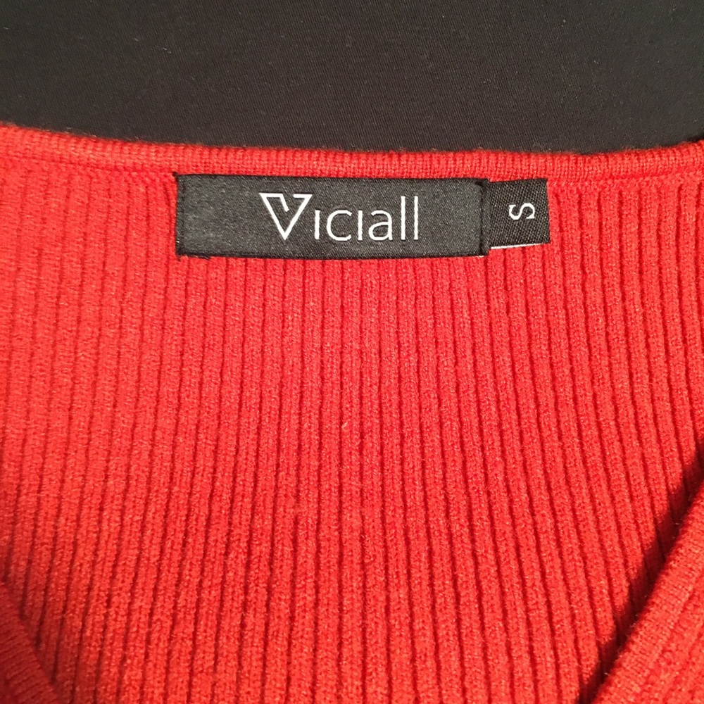 Viciall Faux Wrap Ribbed Sweater Dress - Picture 12 of 13